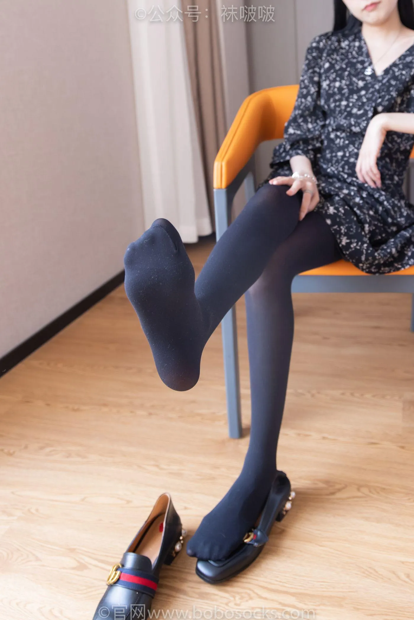 [BoBoSocks袜啵啵]NO.064 稚予-平底鞋、厚黑丝 [137P]插图9